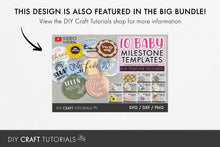 Load image into Gallery viewer, Leopard Print Baby Milestone SVG
