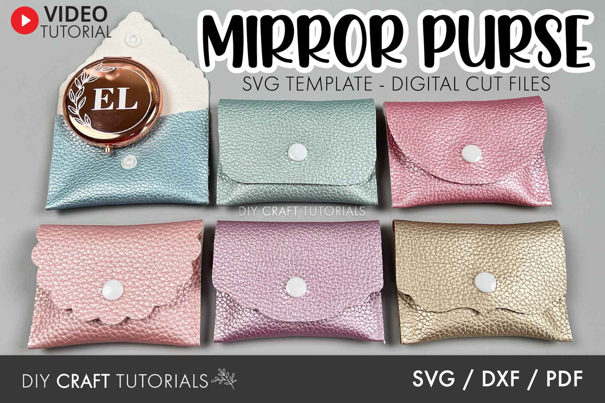 Faux Leather Purse SVG – DIY Craft Tutorials