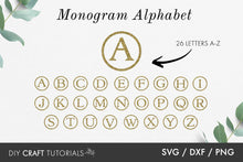Load image into Gallery viewer, Monogram SVG - Alphabet Set 1
