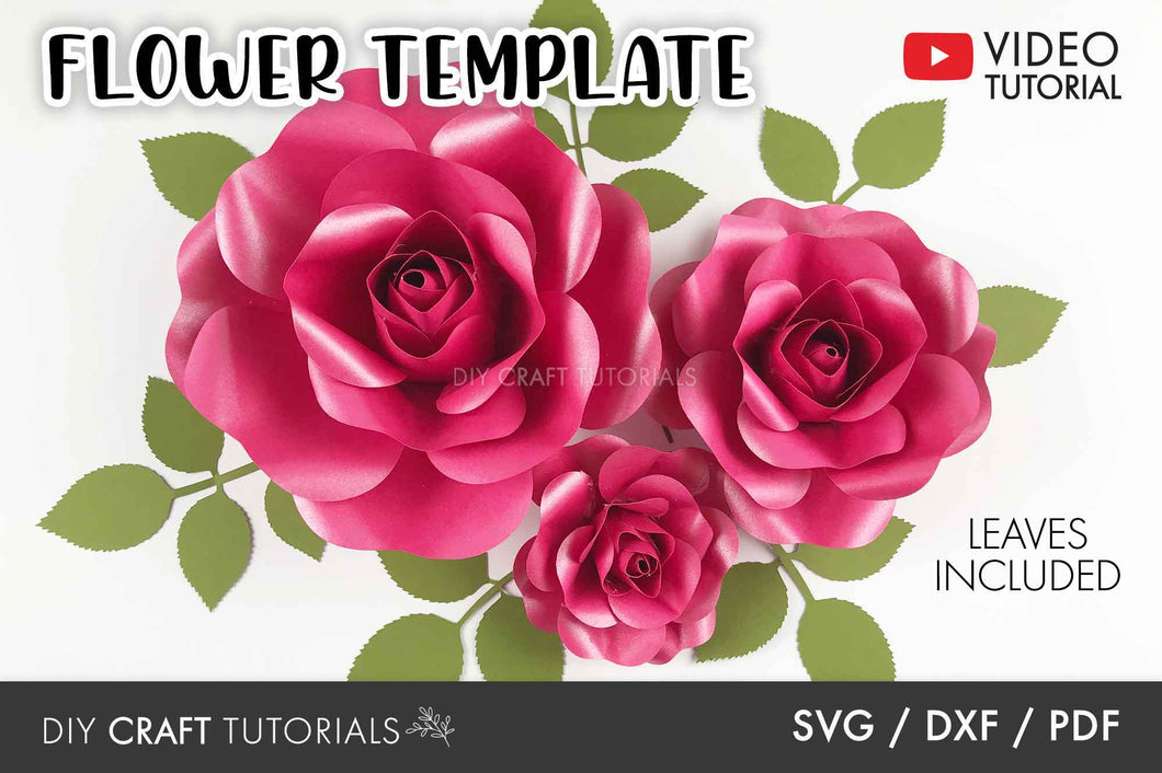 Paper Flower Template - Set 3