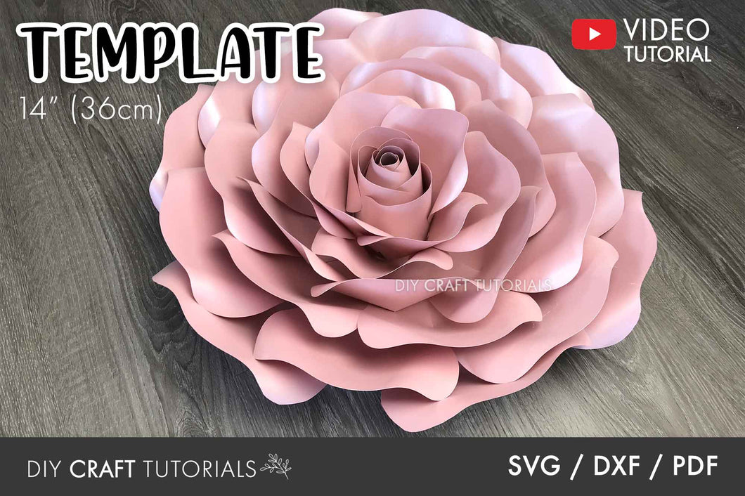 Large Paper Flower Template - Set 2
