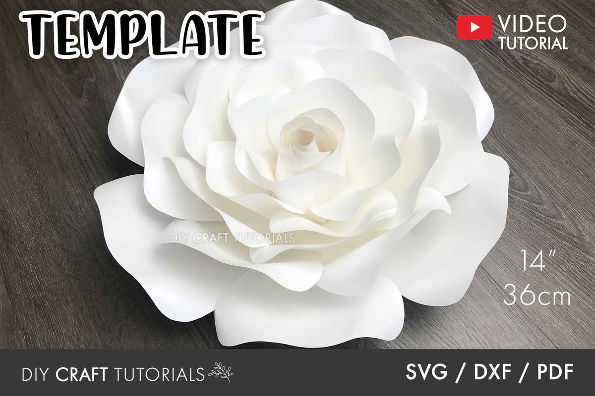 Large Paper Flower Template - Set 2 – DIY Craft Tutorials