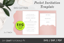 Load image into Gallery viewer, Pocket Wedding Invitation Card - Ornate
