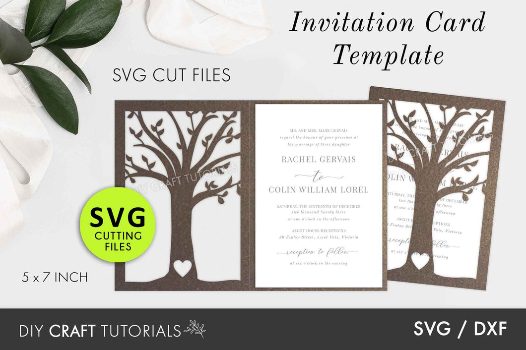 Tree Wedding Invitation Template