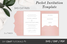 Load image into Gallery viewer, Pocket Wedding Invitation Card - Ornate
