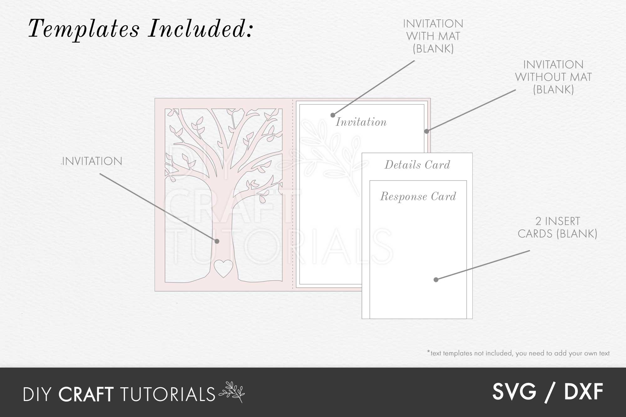 Invitation Background Design Tree Type Tree Wedding Invitation Template – DIY Craft Tutorials