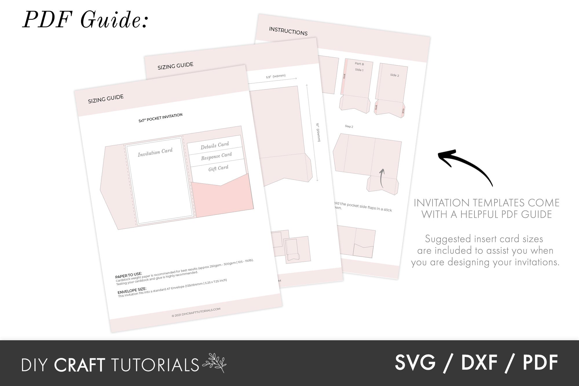 Pocket Wedding Invitation Card - Ornate – DIY Craft Tutorials, image size:2000x1333