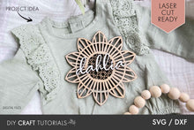 Load image into Gallery viewer, Boho Laser Cut Name Sign SVG
