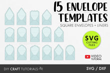 Load image into Gallery viewer, Square Envelope SVG Templates
