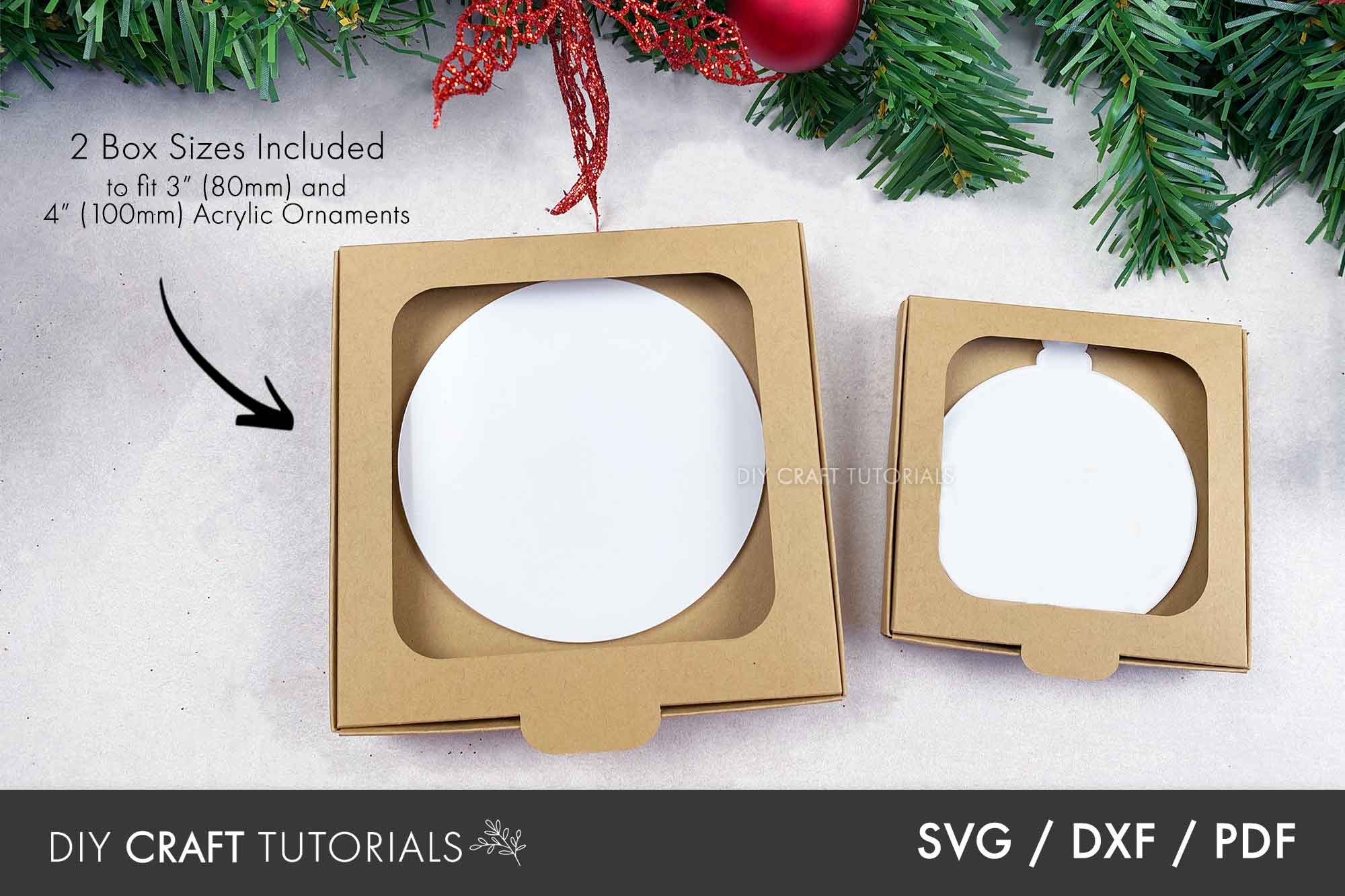 Acrylic Ornament Gift Box SVG – DIY Craft Tutorials