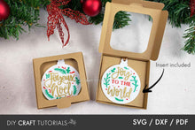 Load image into Gallery viewer, Acrylic Ornament Gift Box SVG
