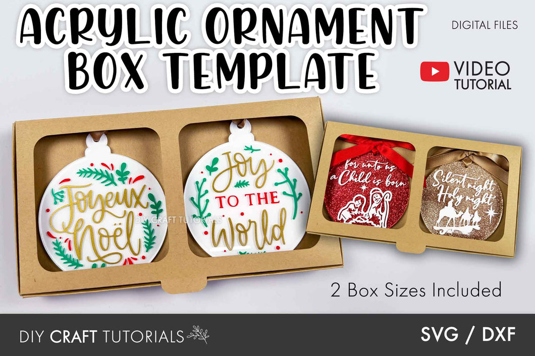 Acrylic Ornament Box SVG