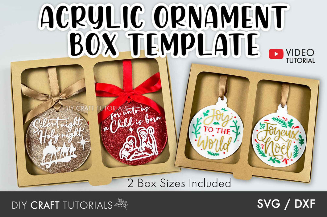 Acrylic Ornament Box SVG - Large