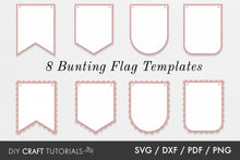 Load image into Gallery viewer, Bunting SVG Template
