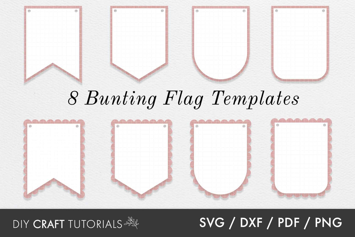 Bunting SVG Template – DIY Craft Tutorials