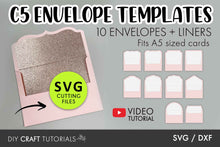 Load image into Gallery viewer, C5 Envelope Templates - 6.4 x 9 in
