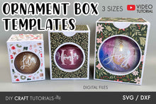 Load image into Gallery viewer, Ornament Box SVG Bundle - 3 Sizes
