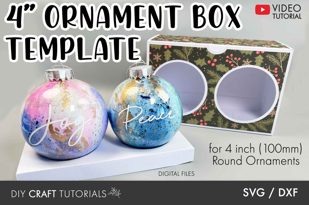 4in Double Ornament Box SVG