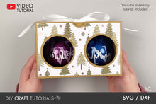 Load image into Gallery viewer, 3in Double Ornament Box SVG
