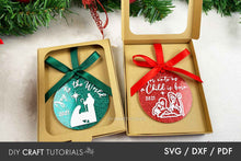 Load image into Gallery viewer, Acrylic Ornament Box SVG
