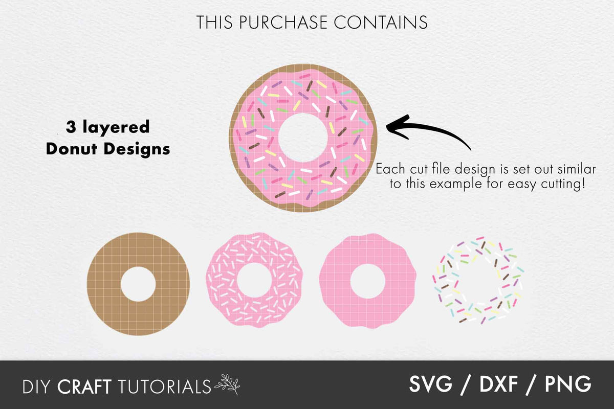 Donuts SVG 2 – DIY Craft Tutorials