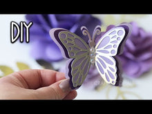 Load and play video in Gallery viewer, 3D Butterfly SVG Template 4
