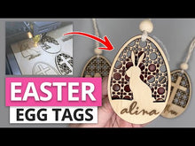Load and play video in Gallery viewer, Rattan Easter Egg Tag SVG
