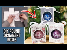 Load and play video in Gallery viewer, Christmas Ornament Box SVG
