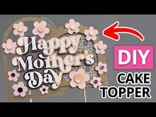 Load and play video in Gallery viewer, Retro Mother&#39;s Day Cake Topper
