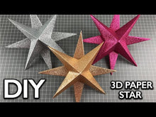 Load and play video in Gallery viewer, 3D Paper Christmas Star - Freebie SVG
