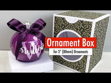 Load and play video in Gallery viewer, Christmas Ornament Box SVG
