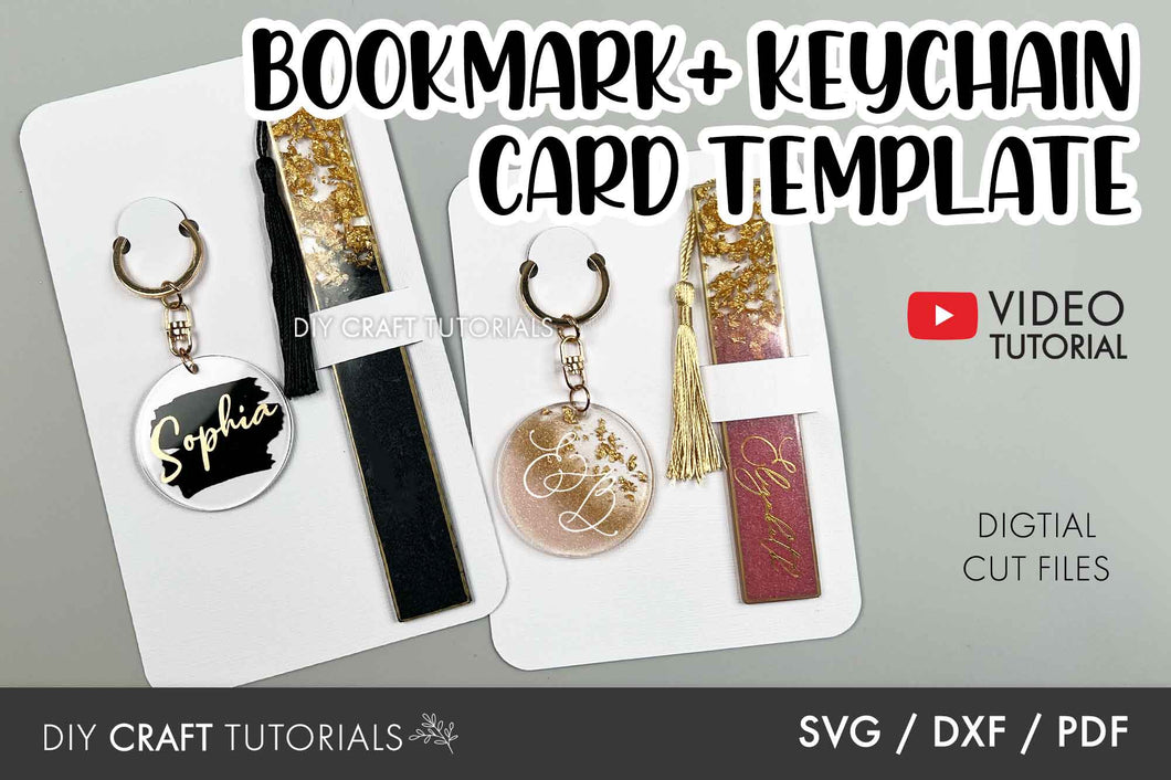 Keychain and Bookmark Card SVG
