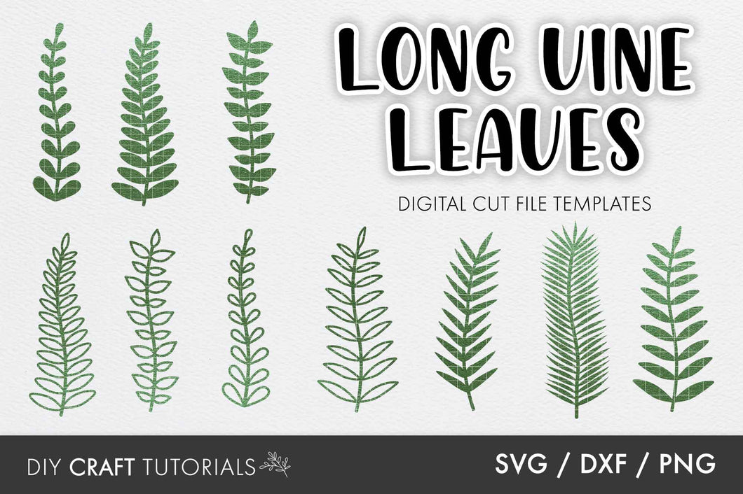 Vine Leaf SVG Template