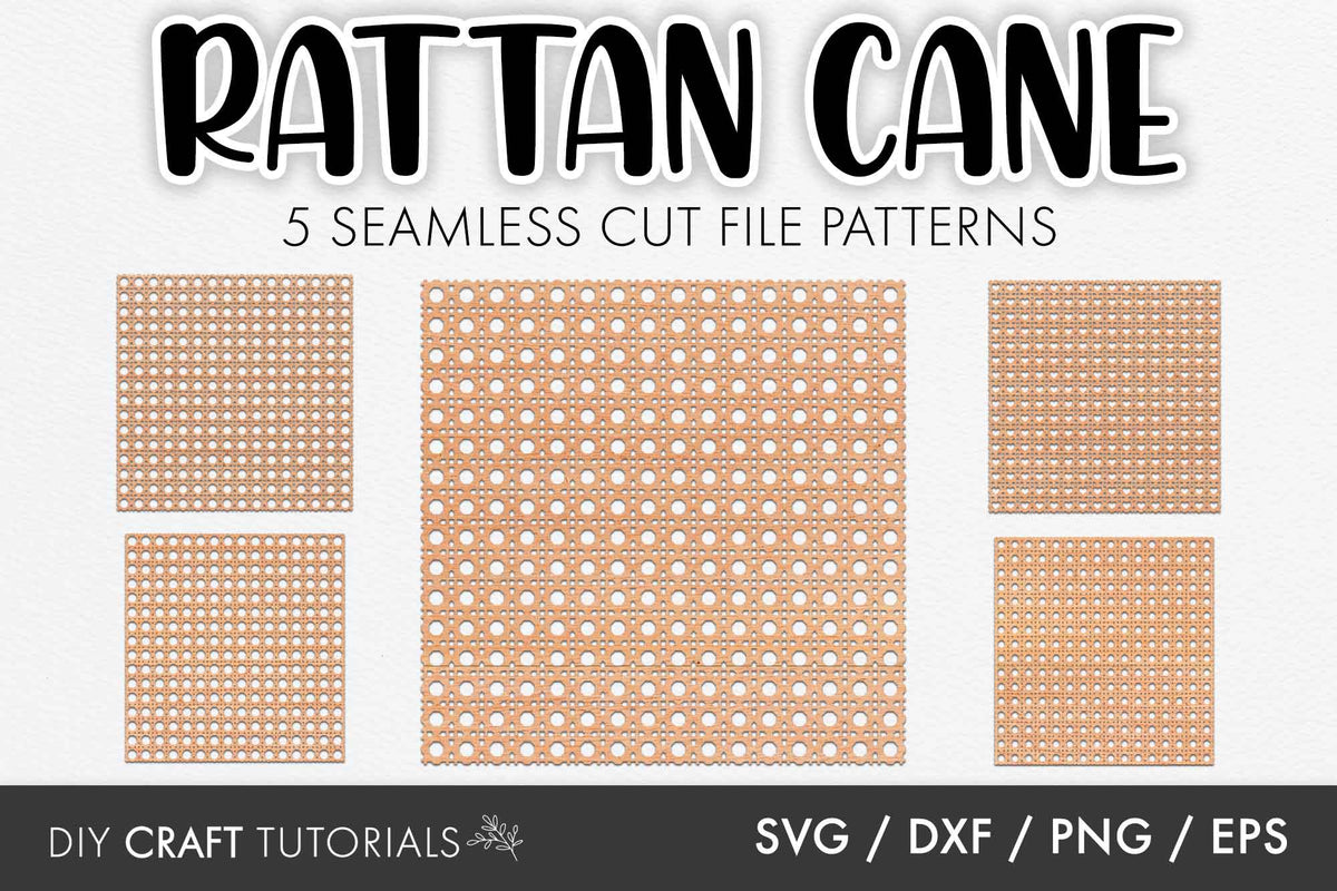 5 Rattan Cane Seamless Patterns – DIY Craft Tutorials