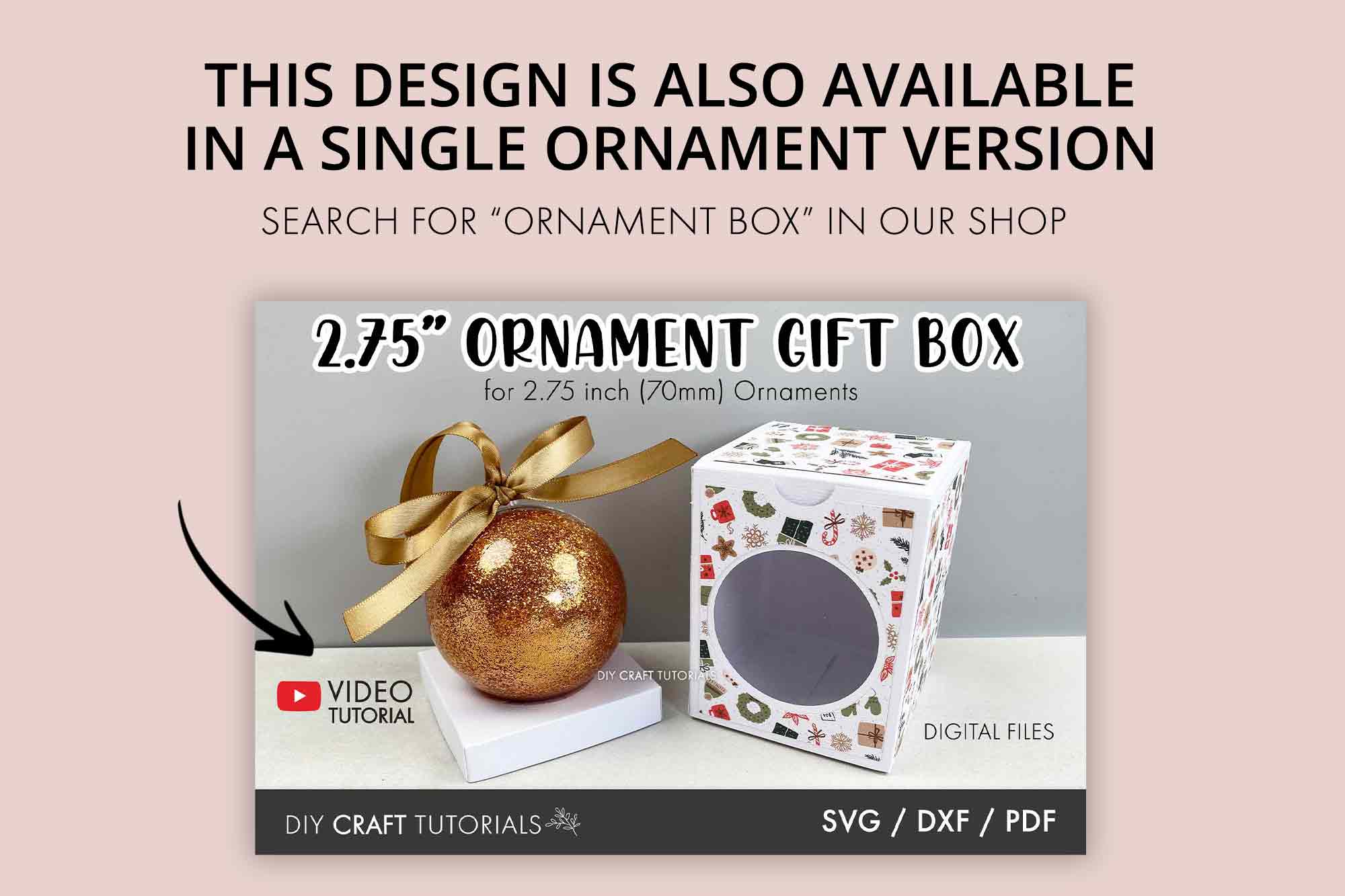 3in Double Ornament Box SVG