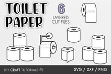 Load image into Gallery viewer, Toilet Paper SVG
