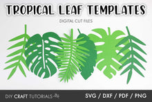 Load image into Gallery viewer, Tropical Leaf SVG Template
