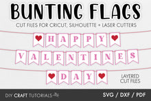 Load image into Gallery viewer, Happy Valentine&#39;s Day Banner SVG
