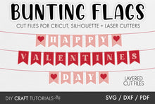 Load image into Gallery viewer, Happy Valentine&#39;s Day Banner SVG
