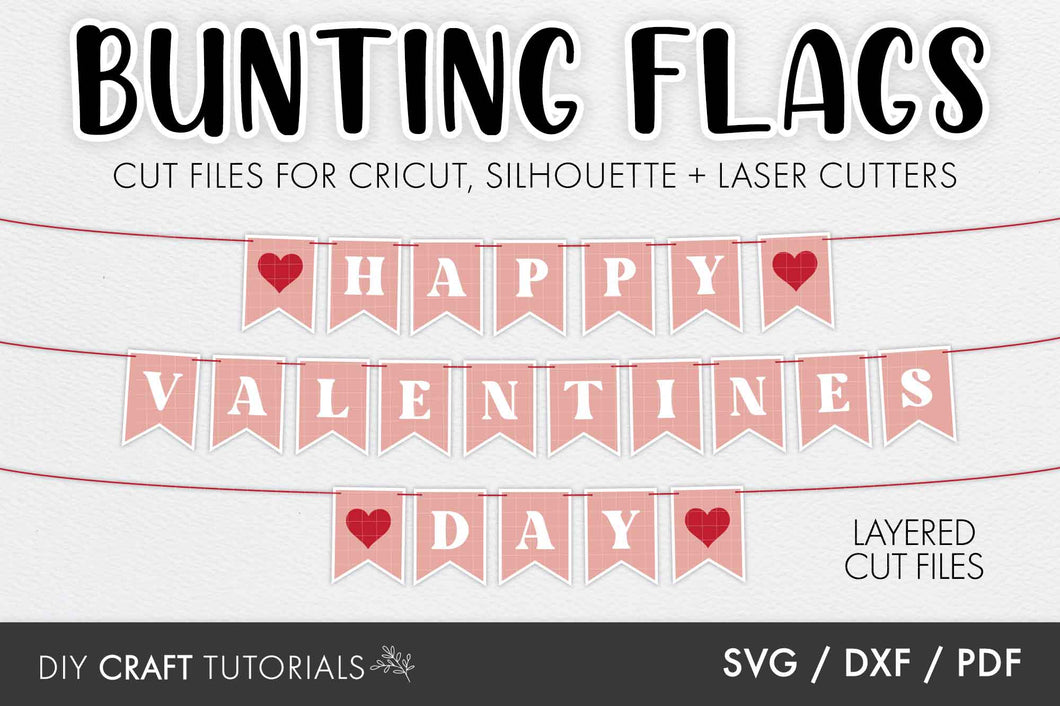 Happy Valentine's Day Banner SVG